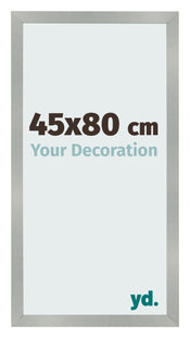 Cadre Photo 45x80cm Aluminium Brossé MDF Bologna De Face Mesure | Yourdecoration.fr