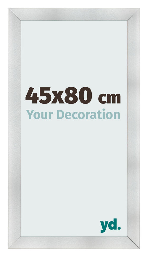 Cadre Photo 45x80cm Aluminium Brosse MDF Pisa De Face Mesure | Yourdecoration.fr