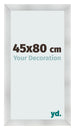 Cadre Photo 45x80cm Aluminium Brosse MDF Pisa De Face Mesure | Yourdecoration.fr