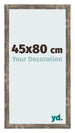Cadre Photo 45x80cm Bleu Or Mélangé MDF Bologna De Face Mesure | Yourdecoration.fr