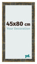 Cadre Photo 45x80cm Bleu Or Melange MDF Pisa De Face Mesure | Yourdecoration.fr
