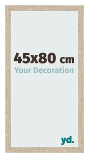 Cadre Photo 45x80cm Chêne Sonoma MDF Bologna De Face Mesure | Yourdecoration.fr