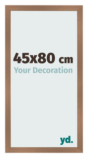 Cadre Photo 45x80cm Cuivre Décor MDF Bologna De Face Mesure | Yourdecoration.fr