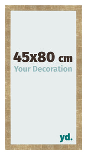 Cadre Photo 45x80cm Or Antique MDF Bologna De Face Mesure | Yourdecoration.fr