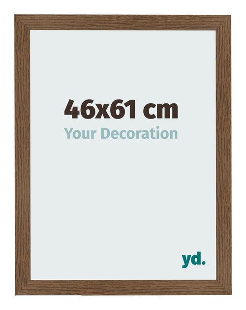 Cadre Photo 46x61 cm Chene Rustique MDF Bologna De Face Mesure | Yourdecoration.fr