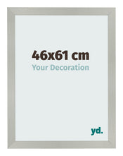 Cadre Photo 46x61cm Argent Mat MDF Bologna De Face Mesure | Yourdecoration.fr