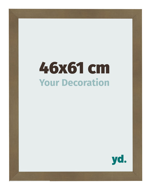 Cadre Photo 46x61cm Bronze Décor MDF Bologna De Face Mesure | Yourdecoration.fr