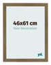 Cadre Photo 46x61cm Bronze Décor MDF Bologna De Face Mesure | Yourdecoration.fr