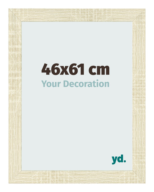 Cadre Photo 46x61cm Chene Sonoma MDF Pisa De Face Mesure | Yourdecoration.fr
