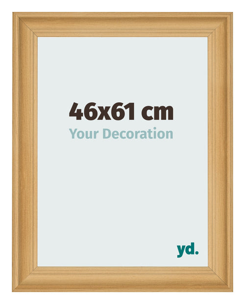 Cadre Photo 46x61cm De Pin Grain de Bois MDF Lazio De Face Mesure | Yourdecoration.fr