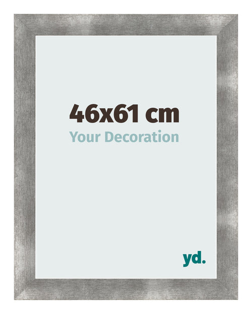 Cadre Photo 46x61cm Metal Vintage MDF Pisa De Face Mesure | Yourdecoration.fr