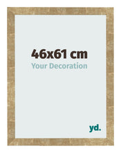 Cadre Photo 46x61cm Or Antique MDF Bologna De Face Mesure | Yourdecoration.fr