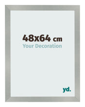 Cadre Photo 48x64cm Aluminium Brossé MDF Bologna De Face Mesure | Yourdecoration.fr