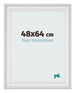 Cadre Photo 48x64cm Blanc Patine MDF Lazio De Face Mesure | Yourdecoration.fr