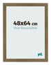 Cadre Photo 48x64cm Bronze Décor MDF Bologna De Face Mesure | Yourdecoration.fr