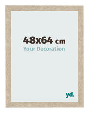Cadre Photo 48x64cm Chêne Sonoma MDF Bologna De Face Mesure | Yourdecoration.fr