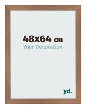 Cadre Photo 48x64cm Cuivre Décor MDF Bologna De Face Mesure | Yourdecoration.fr