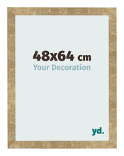 Cadre Photo 48x64cm Or Antique MDF Bologna De Face Mesure | Yourdecoration.fr