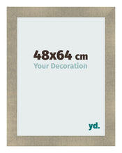 Cadre Photo 48x64cm Or Vintage MDF Pisa De Face Mesure | Yourdecoration.fr