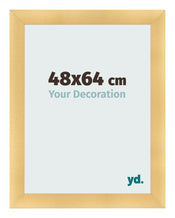 Cadre Photo 48x64cm Or Vintage MDF Pisa De Face Mesure | Yourdecoration.fr