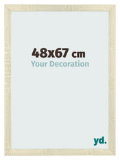 Cadre Photo 48x67cm Chene Sonoma MDF Pisa De Face Mesure | Yourdecoration.fr