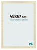 Cadre Photo 48x67cm Chene Sonoma MDF Pisa De Face Mesure | Yourdecoration.fr