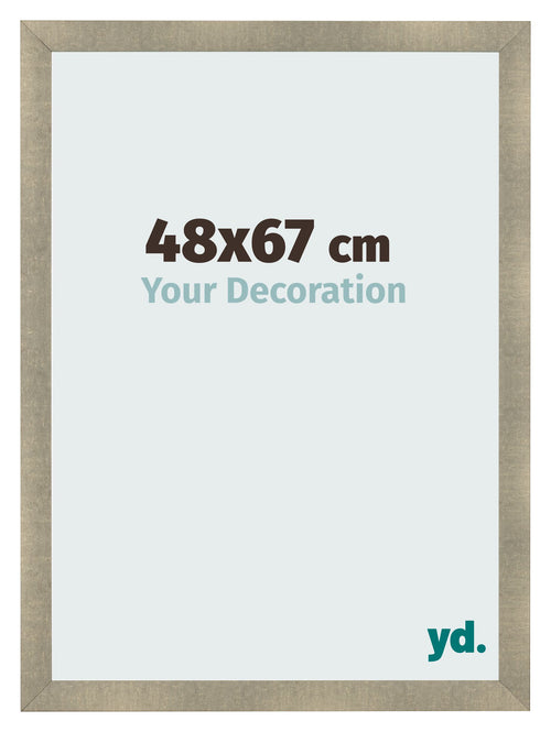 Cadre Photo 48x67cm Or Vintage MDF Pisa De Face Mesure | Yourdecoration.fr