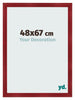 Cadre Photo 48x67cm Vin Rouge Patine MDF Pisa De Face Mesure | Yourdecoration.fr