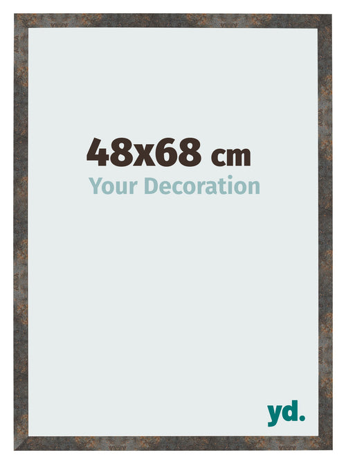 Cadre Photo 48x68 cm Metal Oxyde MDF Bologna De Face Mesure | Yourdecoration.fr