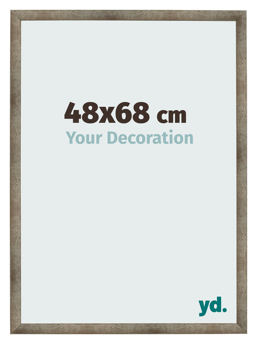 Cadre Photo 48x68 cm Metal Vintage MDF Bologna De Face Mesure | Yourdecoration.fr