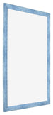 Cadre Photo 48x68cm Bleu Brillant Patine MDF Pisa De Face Oblique | Yourdecoration.fr