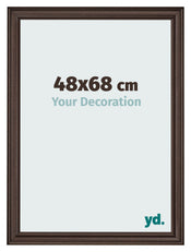 Cadre Photo 48x68cm Chene Fonce MDF Lazio De Face Mesure | Yourdecoration.fr