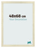 Cadre Photo 48x68cm Chene Sonoma MDF Pisa De Face Mesure | Yourdecoration.fr