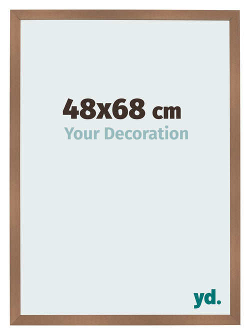 Cadre Photo 48x68cm Cuivre Décor MDF Bologna De Face Mesure | Yourdecoration.fr