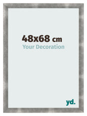 Cadre Photo 48x68cm Metal Vintage MDF Pisa De Face Mesure | Yourdecoration.fr
