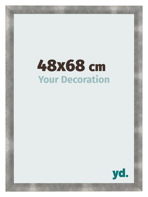 Cadre Photo 48x68cm Metal Vintage MDF Pisa De Face Mesure | Yourdecoration.fr