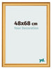 Cadre Photo 48x68cm Or Mat MDF Lazio De Face Mesure | Yourdecoration.fr