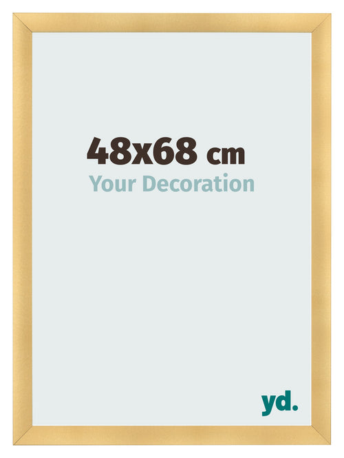 Cadre Photo 48x68cm Or Vintage MDF Pisa De Face Mesure | Yourdecoration.fr