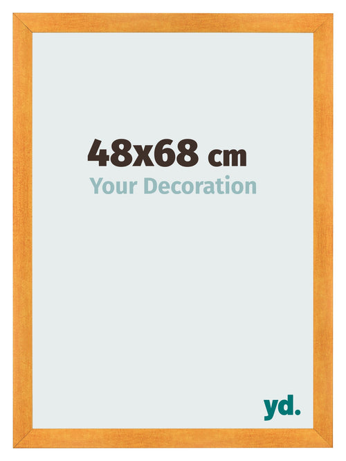 Cadre Photo 48x68cm Orange MDF Pisa De Face Mesure | Yourdecoration.fr