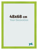 Cadre Photo 48x68cm Vert MDF Pisa De Face Mesure | Yourdecoration.fr