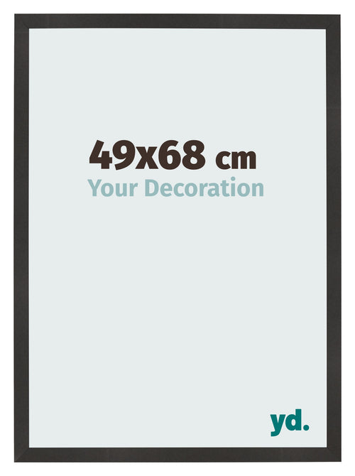 Cadre Photo 49x68 cm Noir Mat MDF Bologna De Face Mesure | Yourdecoration.fr