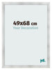 Cadre Photo 49x68cm Aluminium Brosse MDF Pisa De Face Mesure | Yourdecoration.fr