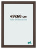 Cadre Photo 49x68cm Chene Fonce MDF Lazio De Face Mesure | Yourdecoration.fr