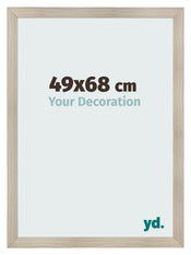 Cadre Photo 49x68cm Chene Rustique MDF Pisa De Face Mesure | Yourdecoration.fr