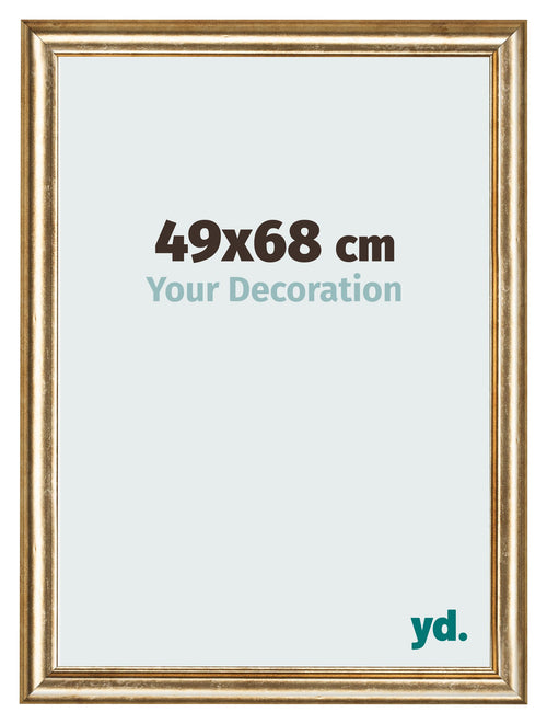 Cadre Photo 49x68cm Or Antique MDF Lazio De Face Mesure | Yourdecoration.fr