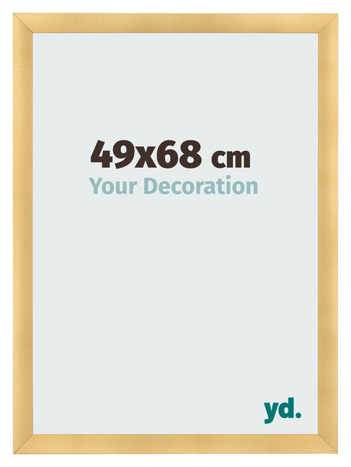 Cadre Photo 49x68cm Or Vintage MDF Pisa De Face Mesure | Yourdecoration.fr