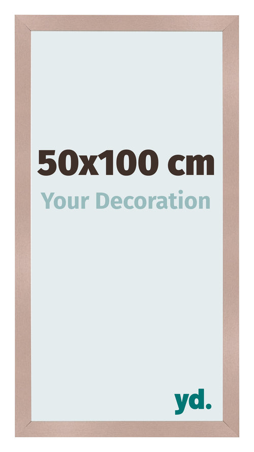 Cadre Photo 50x100 cm Rose Ancien MDF Bologna De Face Mesure | Yourdecoration.fr