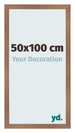 Cadre Photo 50x100cm Cuivre Décor MDF Bologna De Face Mesure | Yourdecoration.fr