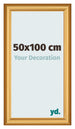 Cadre Photo 50x100cm Or Mat MDF Lazio De Face Mesure | Yourdecoration.fr