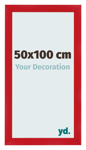 Cadre Photo 50x100cm Rouge MDF Pisa De Face Mesure | Yourdecoration.fr